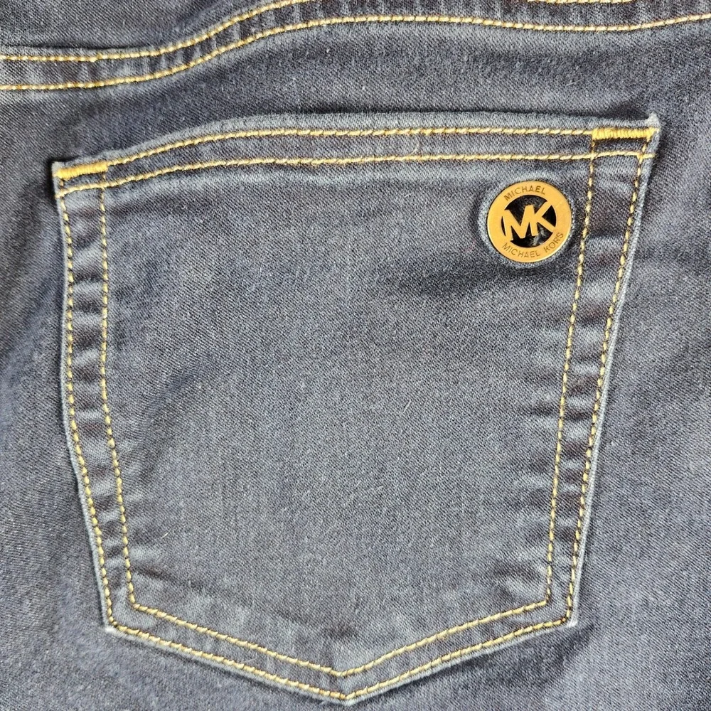 MICHAEL KORS Izzy‎ Skinny Jeans Dark Wash Women Size 14W Stretch Denim Preppy